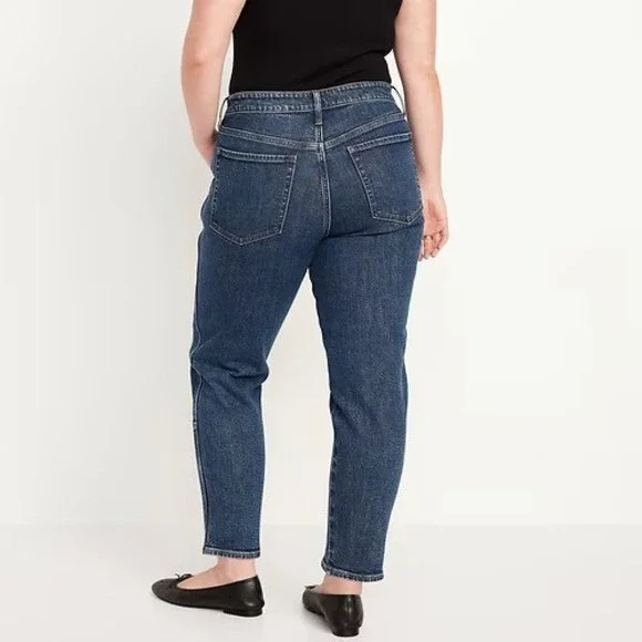NWT Old Navy High-Waisted OG Straight Utility Jeans Blue Denim Plus Size 16 - Picture 8 of 12